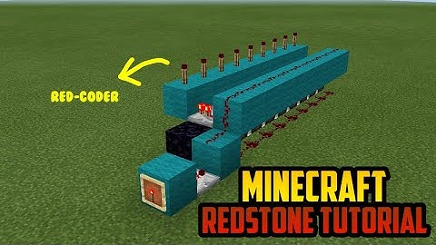 How to make a Red-Coder for Minecraft Bedrock Edition.
