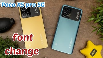 Font Setting In Poco X5 Pro, Font Size Change In Poco X5 Pro, How To Change Font Style In Poco X5