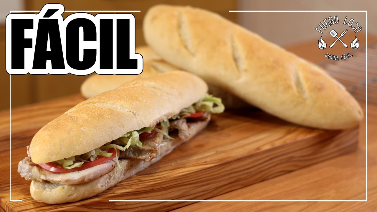 🥖BAGUETTE (Barras de pan SÚPER FÁCILES) | Pan Francés