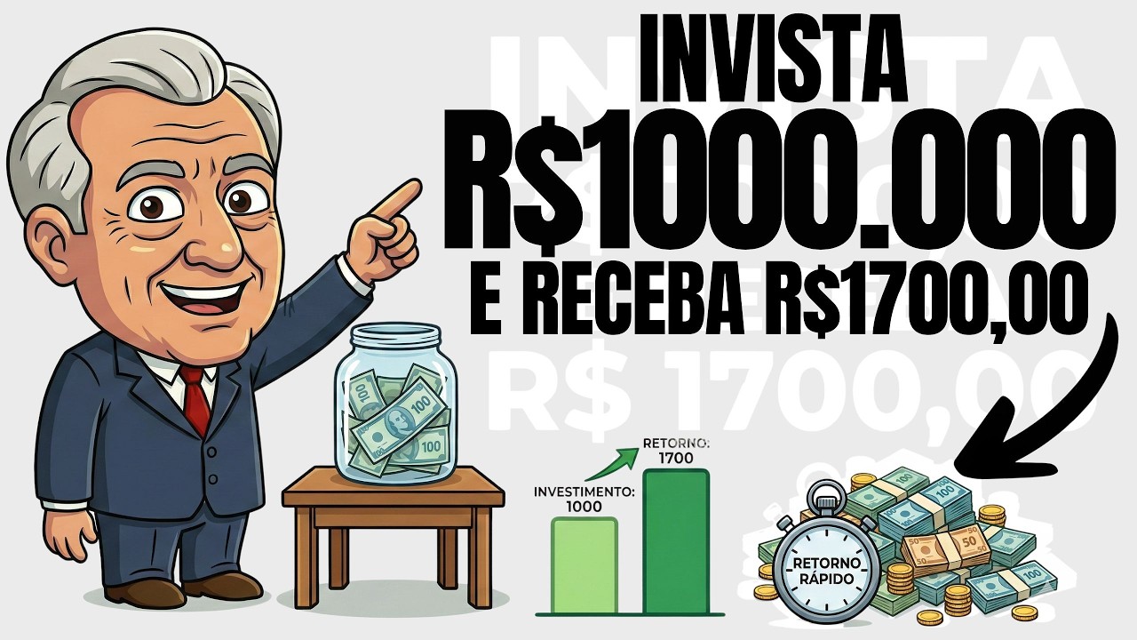 Investir R$ 1000 por mês vira 1 Salário Mínimo em quanto tempo? Fiz a conta exata