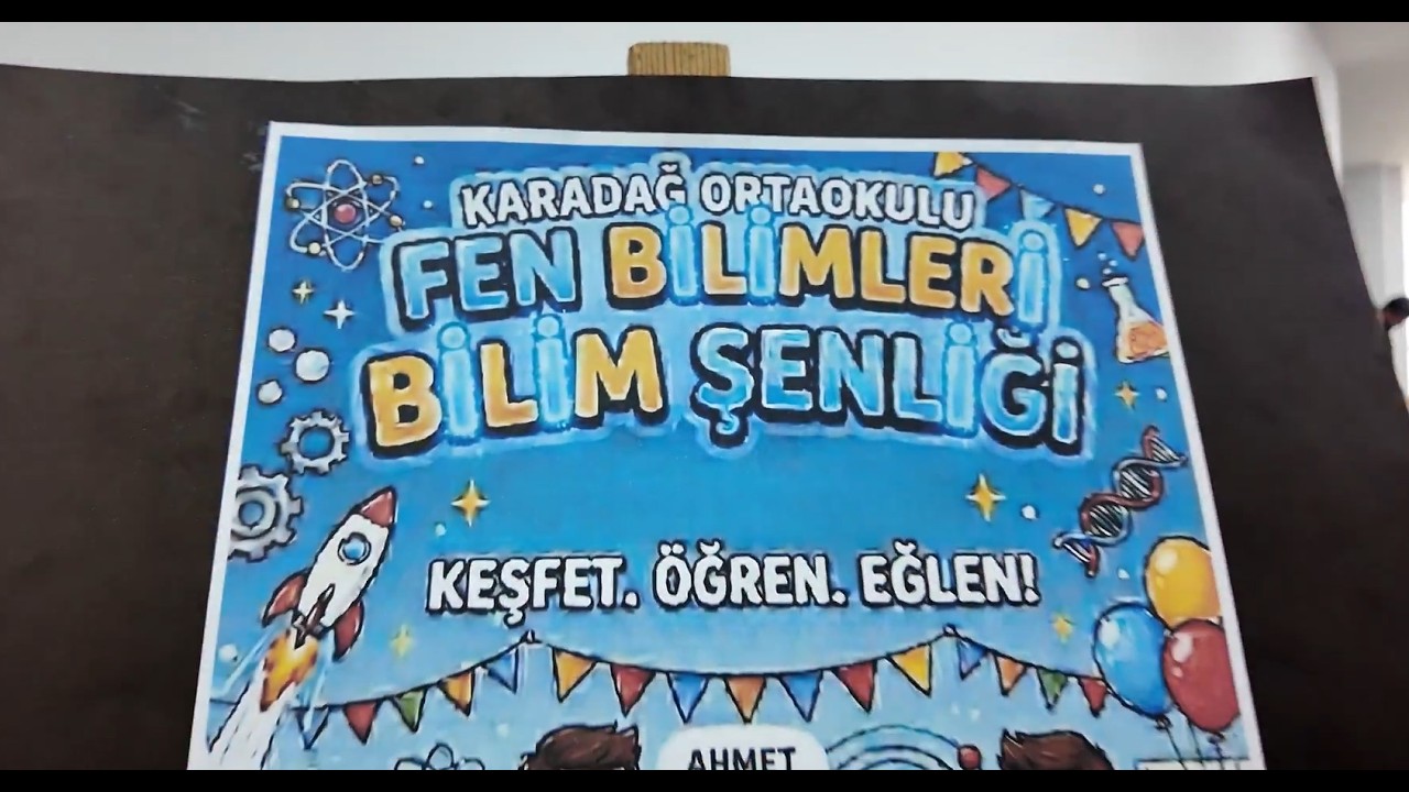 Karadağ Ortaokulu’nda Fen Bilimleri Bilim Şenliği düzenlendi
