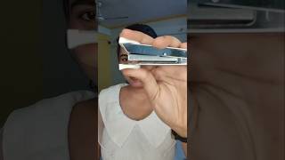 Stapler pin necklace 🤯#diy #shortvideos #hack #stapler #chain