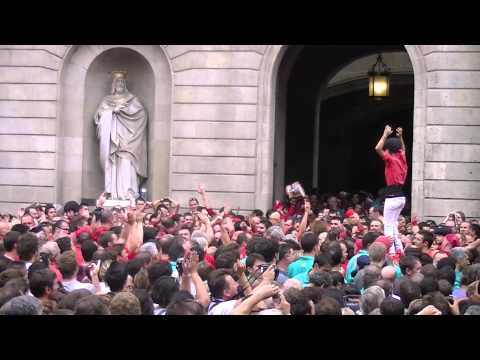 Castellers de Barcelona: celebració 7d8 Mercè 2012 (23/09/2012)
