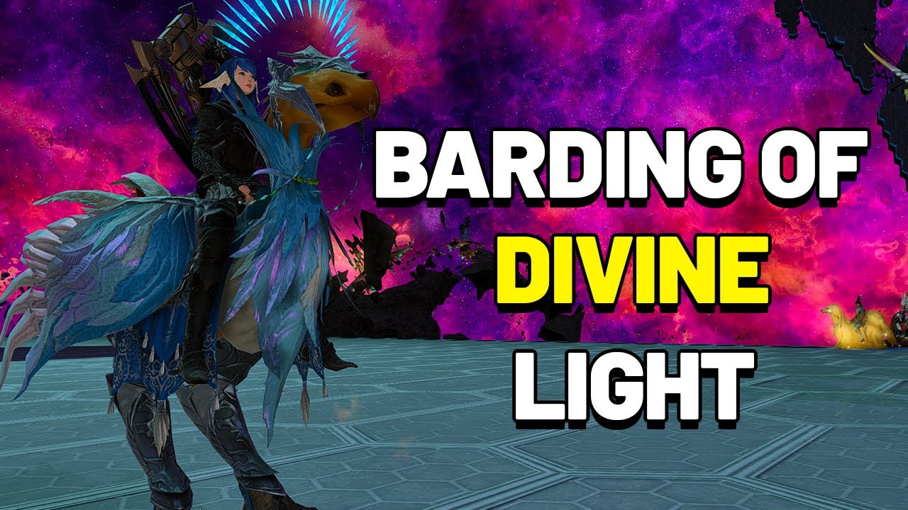 Reception chap Forfatter Final Fantasy XIV Endwalker Barding of Divine Light - YouTube