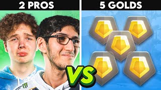 2 Pros vs 5 Golds (Impossible VALORANT Challenge)