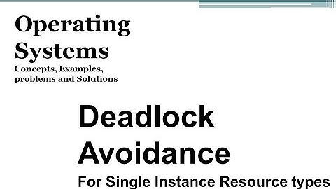 Explain deadlock avoidance technique for a single instance of each resource type
