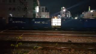 7564호 디젤기관차 옥계발 부산진행 3699 컨테이너 화물열차