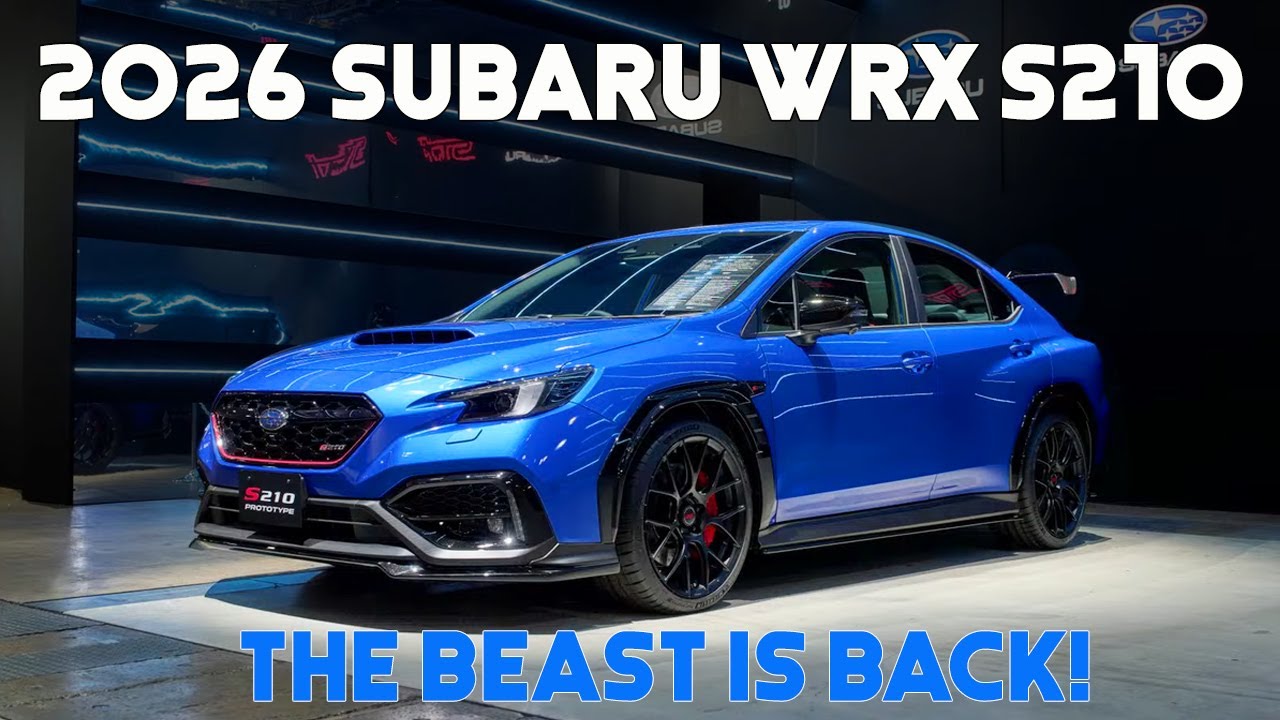 2026 Subaru WRX S210 Revealed In Tokyo Auto Salon YouTube 2026 Subaru WRX S210 Revealed In Tokyo Auto Salon YouTube