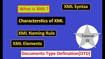 XML and Characteristics | Syntax and XML Elements | Element Naming Rule | DTD | Tutorial 01
