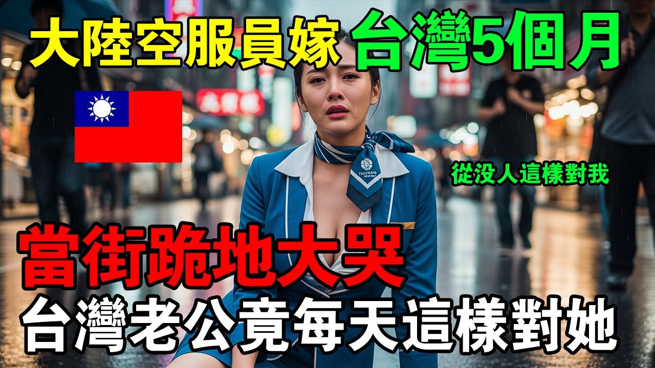 大陸空服員嫁來台灣5個月，竟「當街下跪爆哭」！原因竟是她的台灣老公每天都這樣 #taiwan  #兩岸 #熱門 #分享