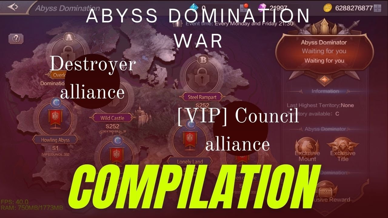 MU Origin2 Abyss Domination Destroyer VS [VIP] Council (compilation)