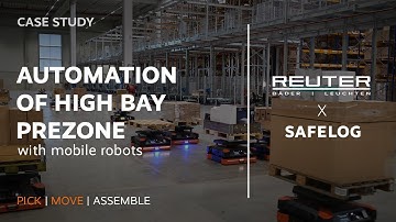 Automation of high bay prezone with Mobile Robots | REUTER x SAFELOG
