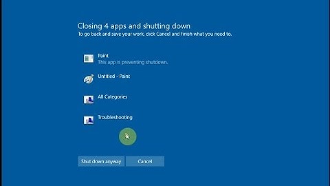 This App is Preventing Shutdown or Restart
