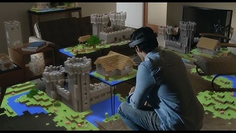Xbox One HoloLens Demo @ E3 2015 (Minecraft) TRUE-HD QUALITY