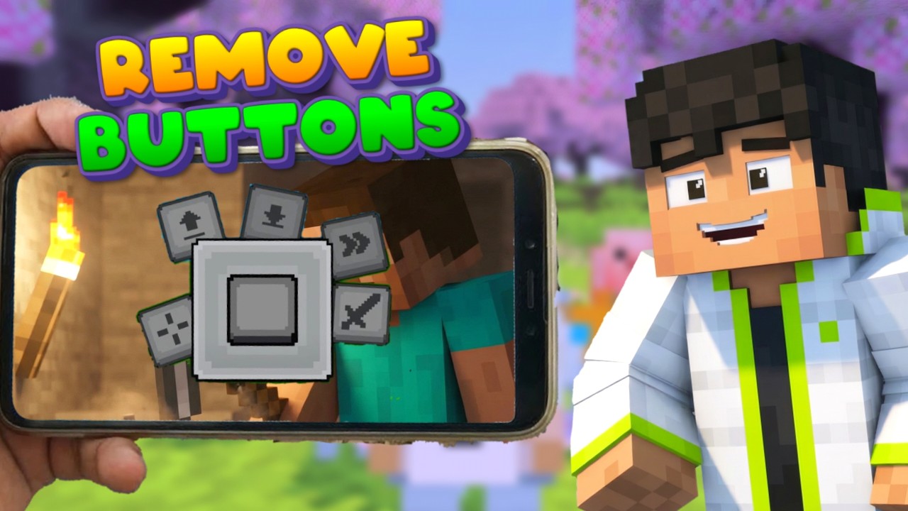 EASIEST WAY TO Hide Buttons In Minecraft PE 1.21+ - YouTube