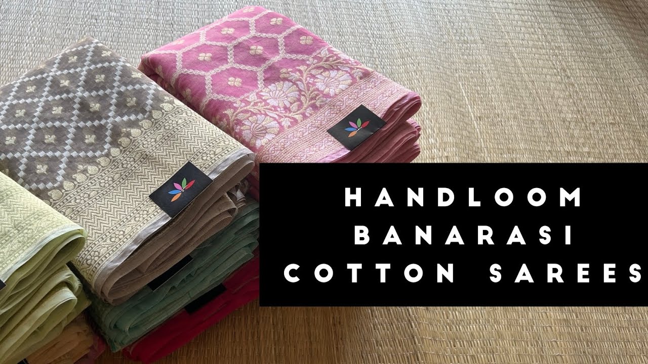 Detailed Video - Handloom Banarasi Cotton Sarees | Shop on www.fabk.in 
