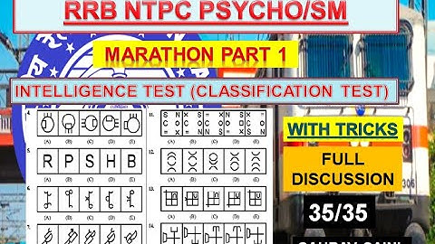 CLASSIFICATION MARATHON PART 1| RRB NTPC PSYCHO TEST