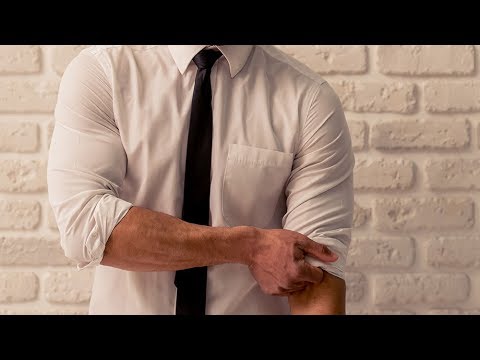 collared shirt sleeves roll up