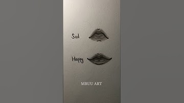 How to draw Lips Tutorial✏️ || sad&happy #drawing #tutorial #howtodraw #lips #art
