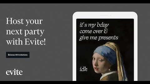 Host Your Next Party with Evite!