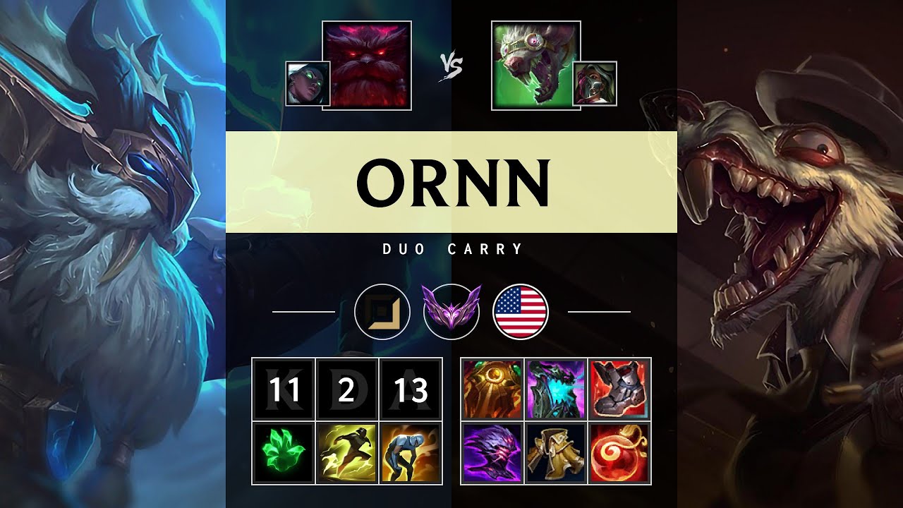 Ornn Carry vs Twitch - NA Master Patch 25.18