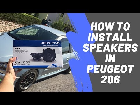 PEUGEOT 206 IS GETING NEW ALPINE SPEAKERS!