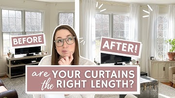 Hoe kiest u de lengte en maat van een gordijn?