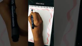 🎀 Pink Bow Border Cover Page Design 💖 | Cute &amp; Easy Handmade Art#art @DrawwithMe-04