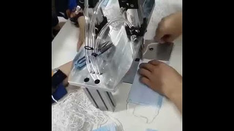 Automatic Mask earloop welding machine with double tables