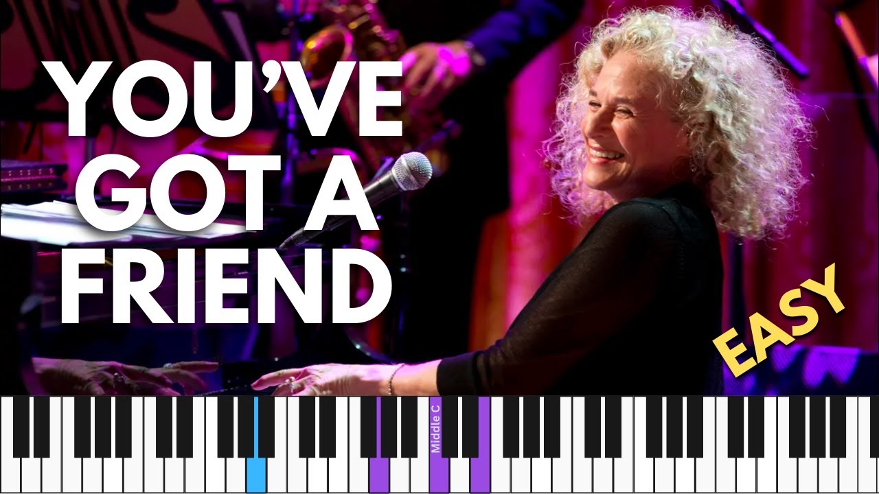 How to play YOU'VE GOT A FRIEND by Carole King - Piano for Singing