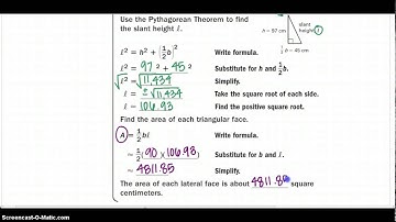 12.3 Surface Area of Pyramids and Cones