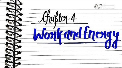 Work and energy💗🌼 | Class 9th☺️🪻 chapter 4 | Handwritten notes with pdf | #notes