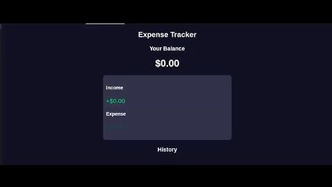 How to make Expense Tracker Using HTML, CSS & JavaScript | html css javascript project #coding
