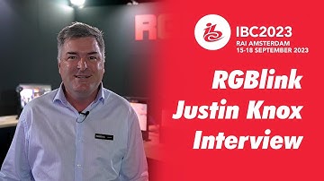 RGBlink IBC2023 Justin Knox Interview #ibc #ibc2023