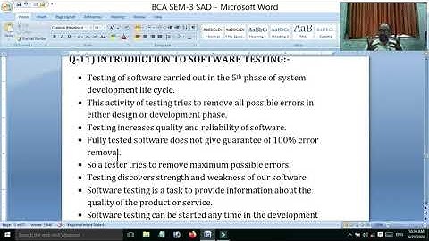SY BCA  SEM 3,SYSTEM ANALYSIS AND DESIGN PART 6,Parangat College  Maharshi Gurukul