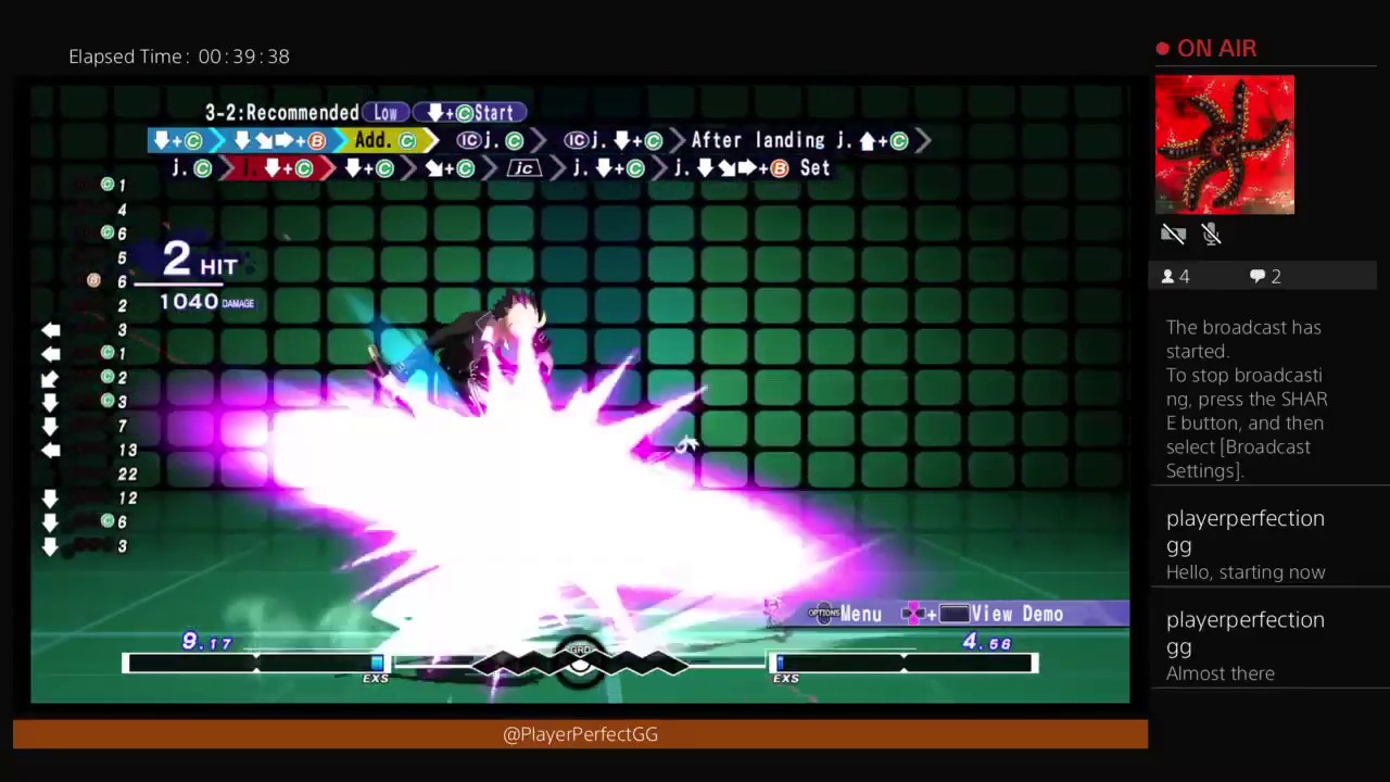 UNIST Nanase Mission mode training Under Night in Birth Pt1 Combo ending completed!