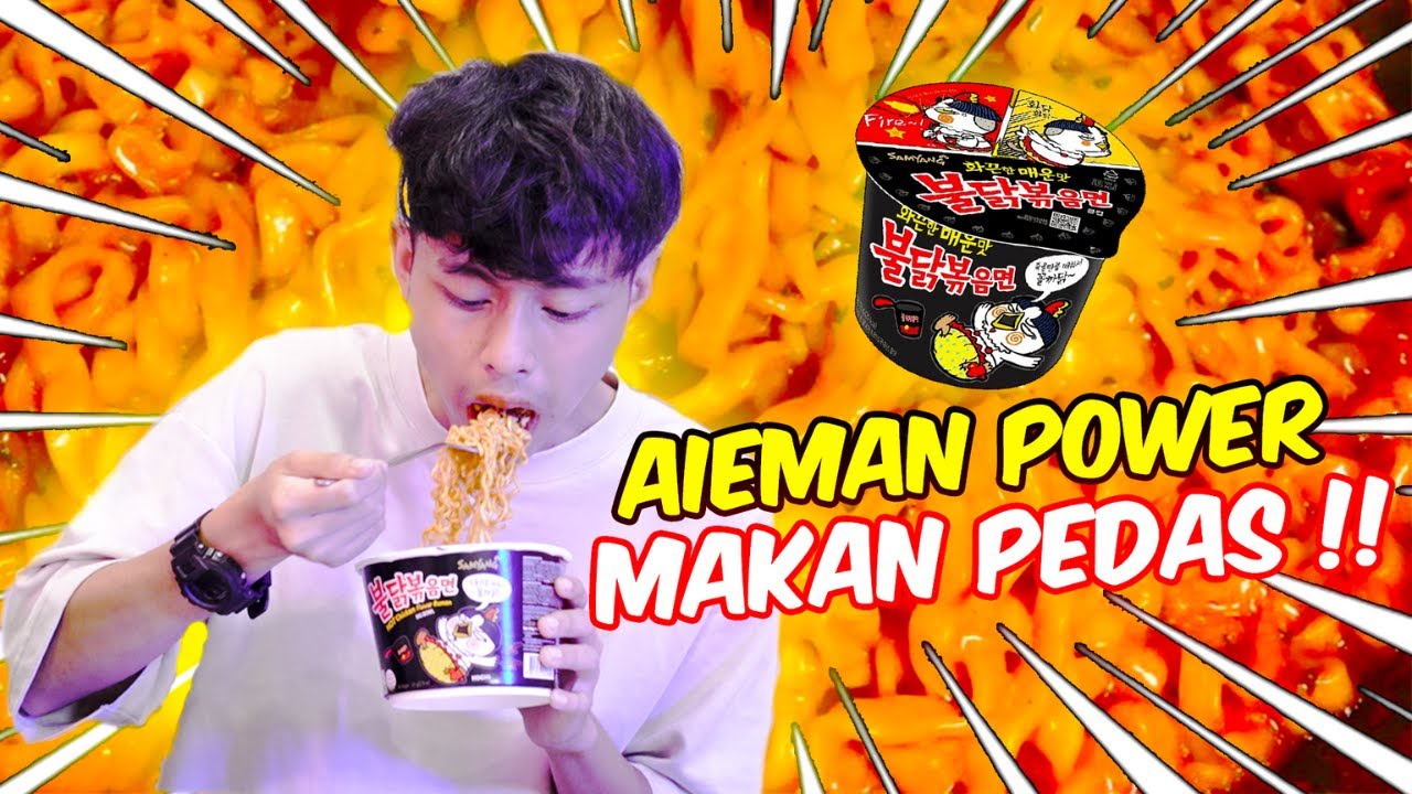 AIEMAN POWER MAKAN PEDAS !! - CHALLENGE RAMEN HOT !!