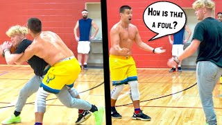 Trash Talker Gets PISSED \& EXPOSED! 5v5 Basketball!