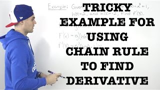MCV4U (2.5) - finding derivative using chain rule example - grade 12 calculus