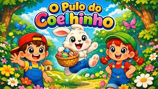 O Pulo do Coelhinho 🐰 | Música de Páscoa Infantil para Dançar e Brincar