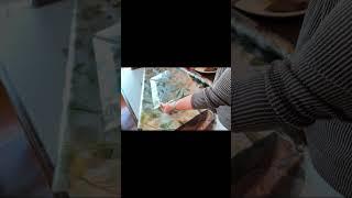 Installed this stained glass privacy window film and diy #ad