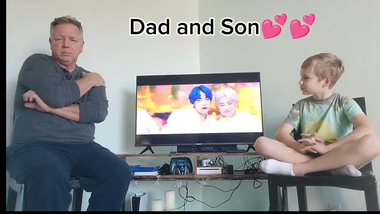 Best boy band ever??? B.T.S. Boy For Love with Dad and Son