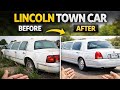 Abandoned Lincoln Town Car Restoration | Satisfying ASMR Full Transformation (Before &amp; After)