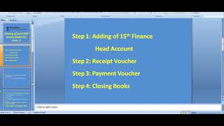 GPDP||E-gramaswaraj Part-2||Receipt and contra Voucher Process||Year End Books Closing screenshot 5
