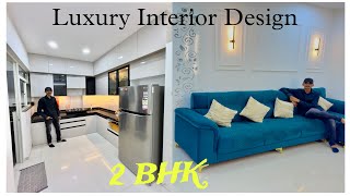 2 BHK Luxury Home Interior || Kitchen crockery box Tandem Drawer || Wardrobe Sliding Door || In Pune