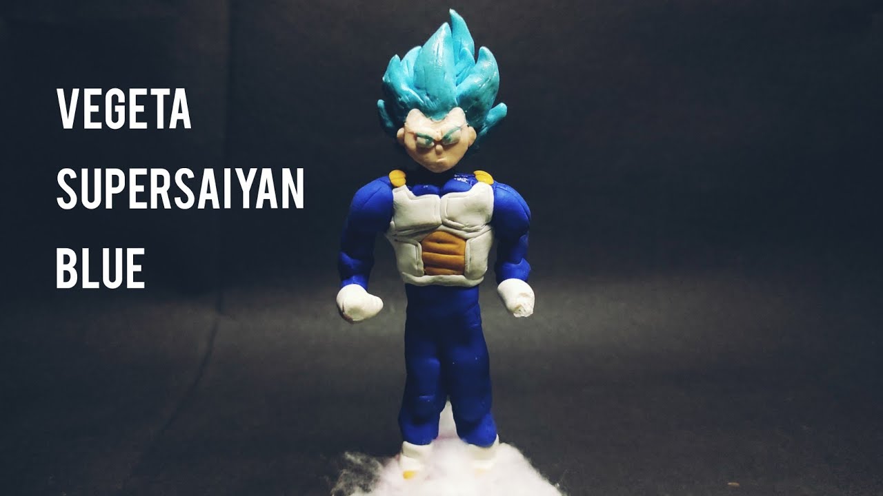 Dragon ball super :- Super saiyan blue vegeta clay tutorial