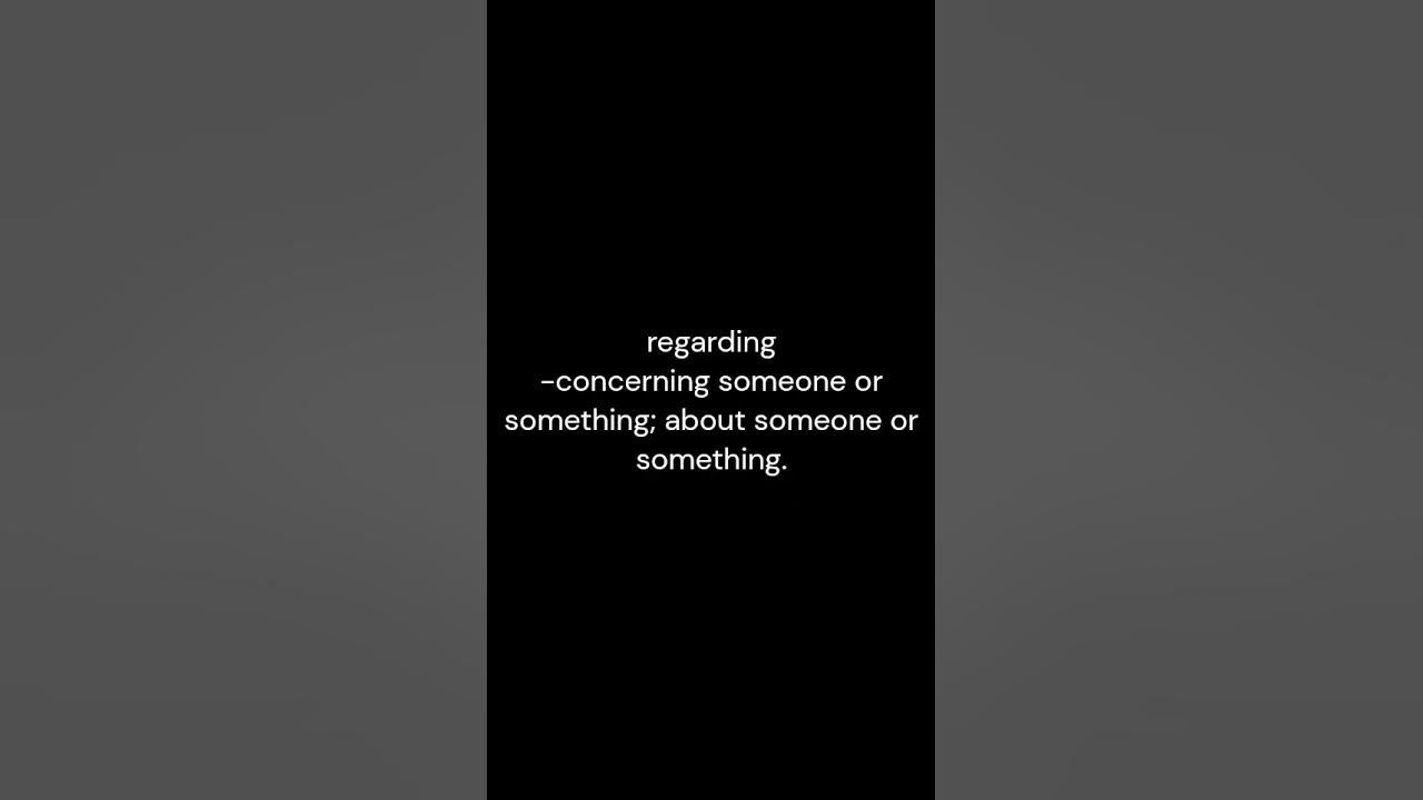 regarding-meaning-and-pronunciation-youtube