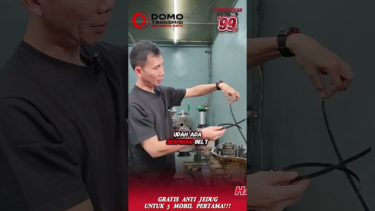 Honda lagi-honda lagi mau ganti oli matic belt nya rontok!! - DOMO Transmisi #bengkelmobilmatic