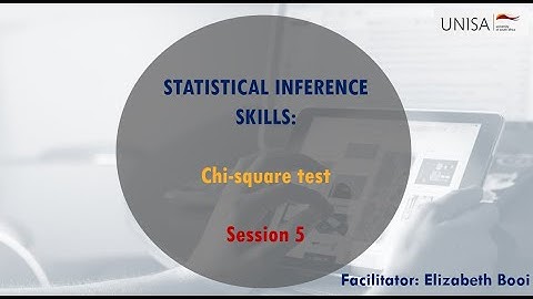STA1502 Statistical Inference 10 May 2022 - Chi Square