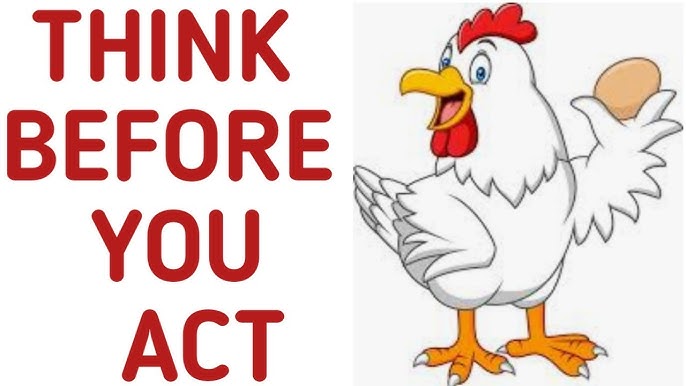 think before you act clipart